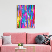 Farbe in Bewegung Leinwanddruck (Insitu (Wohnzimmer))