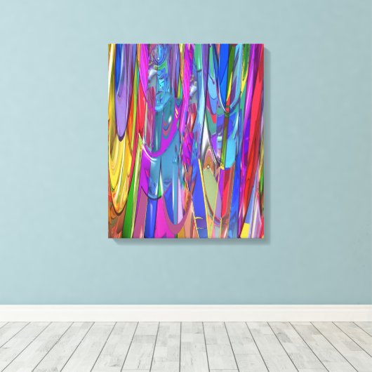 Farbe in Bewegung Leinwanddruck (Insitu (Holzboden))