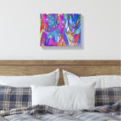 Farbe in Bewegung Leinwanddruck (Insitu (Schlafzimmer))