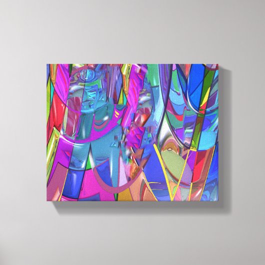 Farbe in Bewegung Leinwanddruck (Vorderseite)