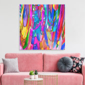 Farbe in Bewegung Leinwanddruck (Insitu (Wohnzimmer))