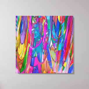 Farbe in Bewegung Leinwanddruck