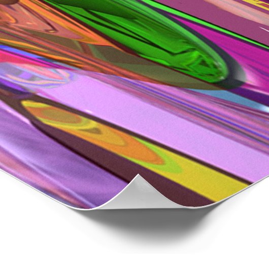 Farbe in Bewegung Poster (Ecke)