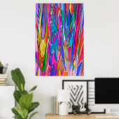 Farbe in Bewegung Poster (Heimbüro)