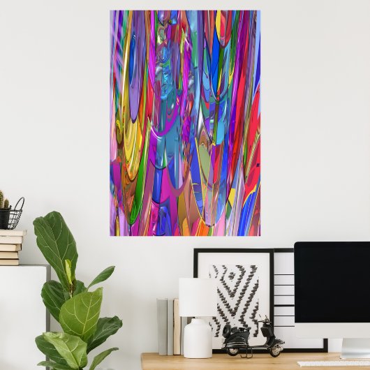 Farbe in Bewegung Poster (Heimbüro)