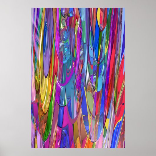 Farbe in Bewegung Poster (Vorne)