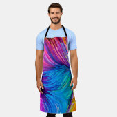 Farbe in Bewegungsserie. Abstraktes Design aus Fl Schürze (Getragen)