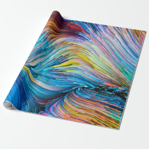 Farbe in Bewegungsserie. Hintergrundgestaltung von Geschenkpapier