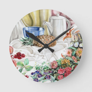 Farbe in der Küche Runde Wanduhr