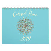 Farbe-in der Schwarzweiss-Kaleidoskop-Mandala Kalender (Titelbild)