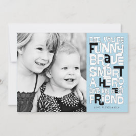 Farbe in der Vater Vatertagskarte Einladung