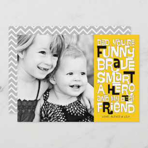 Farbe in der Vater Vatertagskarte Einladung