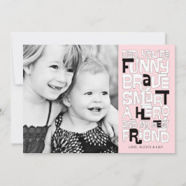 Farbe in der Vater Vatertagskarte Einladung