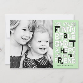 Farbe in der Vater Vatertagskarte Einladung