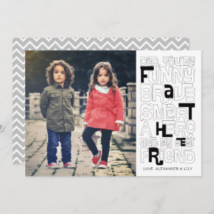 Farbe in der Vater Vatertagskarte Einladung