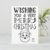 Farbe in Frohe Weihnachtsfeier Weihnachtswohnung Karte (Stehend Vorderseite)