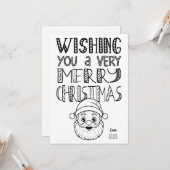 Farbe in Frohe Weihnachtsfeier Weihnachtswohnung Karte (Vorderseite/Rückseite Beispiel)