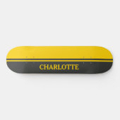 Farbe in Gelb und Schwarz Skateboard (Horizontal)