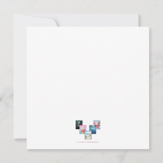 Farbe in Geschenkkarte (Rückseite)