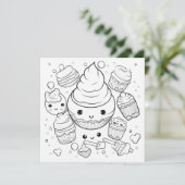 Farbe in Geschenkkarte (Stehend Vorderseite)