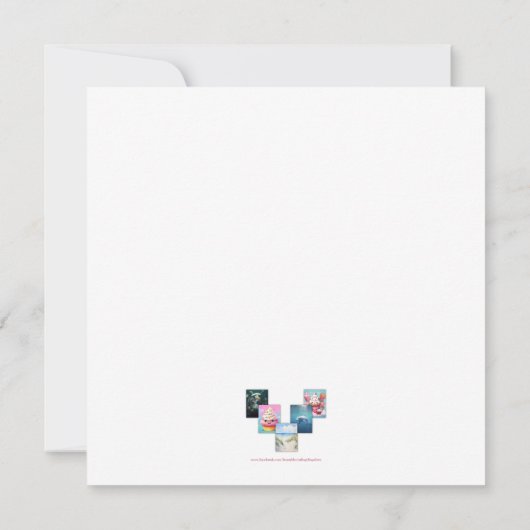 Farbe in Geschenkkarte (Rückseite)