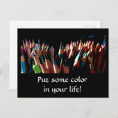 Farbe in Ihrem Leben Postkreuzung Postkarte (Vorne/Hinten)