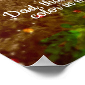 Farbe in meinem Leben: Dank Vater Custom Poster (Ecke)