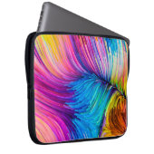 Farbe in Serie. Abstraktes Design aus Fl Laptopschutzhülle (Vorne Rechts)