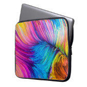 Farbe in Serie. Abstraktes Design aus Fl Laptopschutzhülle (Vorderseite Links)