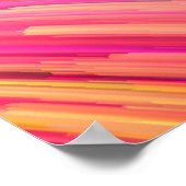 Farbe in Serie. Abstraktes Design aus Fl Poster (Ecke)