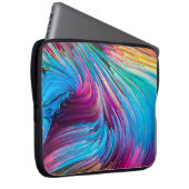 Farbe in Serie. Hintergrund Laptopschutzhülle (Vorne Rechts)