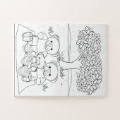 Farbe in Teddy Bears Picnic Puzzle (Horizontal)