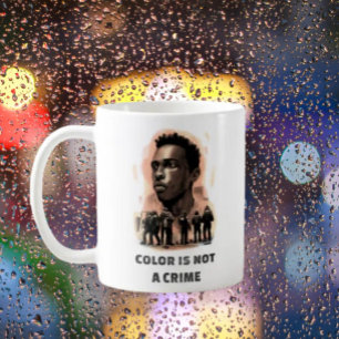 Farbe ist kein Verbrechen - Gerechtigkeitsbewussts Kaffeetasse