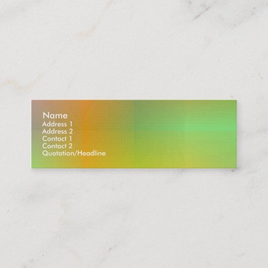 Farbe IV Mini Visitenkarte (Vorderseite)