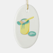 Farbe kann u. Bürste Keramikornament (Rechts)