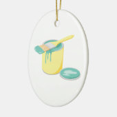 Farbe kann u. Bürste Keramikornament (Links)