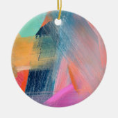 Farbe Kariert Keramik Ornament (Vorne)