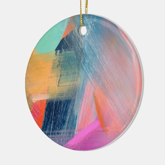 Farbe Kariert Keramik Ornament (Links)