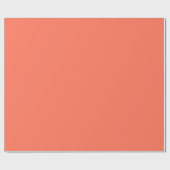 Farbe: Korallen Geschenkpapier (Flach)