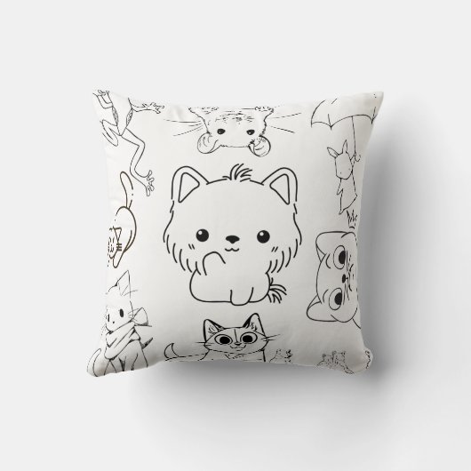 Farbe & Kuddle Tierkissen Kissen (Rückseite)