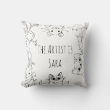 Farbe & Kuddle Tierkissen