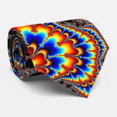 Farbe laufen gelassen - Fraktal-Kunst Krawatte (Gerollt)
