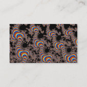 Farbe laufen gelassen - Fraktal-Kunst Visitenkarte (Rückseite)