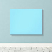 Farbe Licht Blau Leinwanddruck (Insitu (Holzboden))