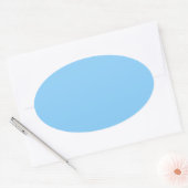 Farbe Licht Blau Ovaler Aufkleber (Umschlag)