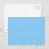 Farbe Licht Blau Postkarte (Vorne/Hinten)