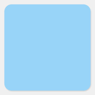Farbe Licht Blau Quadratischer Aufkleber