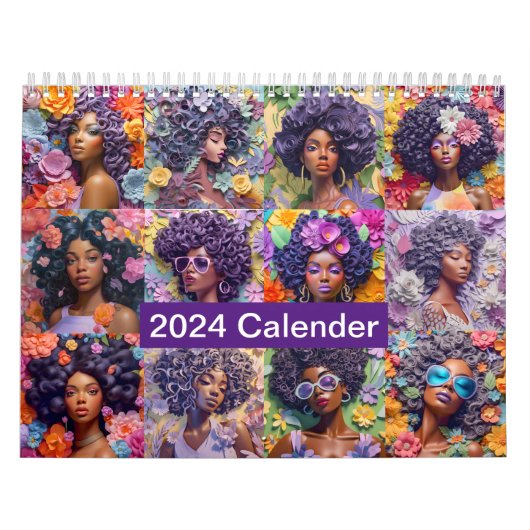 Farbe Lila Inspiriert Kalender 2024 (Titelbild)