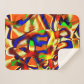 Farbe majestätisch, blau und orange gekämpft sherpadecke (Vorderseite (Horizontal))