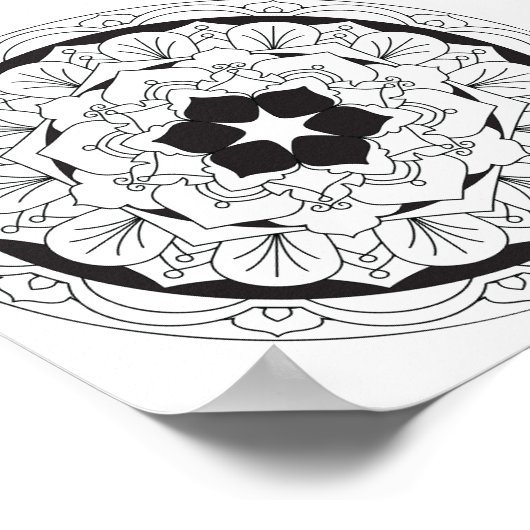 Farbe: Mandala 060517_4 Poster (Ecke)